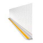 Anputzleiste FLEXO mit Gewebe, Schutzlippe selbstklebendes Dichtungsprofil