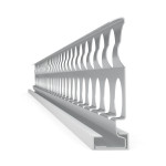 Besonders stabiles Putzabschlussprofil für den Außenputz mit Hart-PVC-Überzug