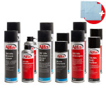 14-teiliges Reinigungs- und Pflegeset mit hochwertigen Alfa-Produkten.
