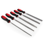 5-teiliger Werkstatt Feilen-Satz mit ergonomisch geformtem 2K-Griff