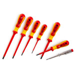 Ergonomischer 2K-VDE Schraubendreher Set 7 tlg. nach VDE0682 Teil 201, IEC 60900