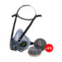 Alfa Halbmasken-Set A2P3R bestehend aus: 1x 90750000 Halbmaske 8x 90760203 Filter A2P3R