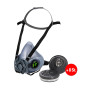 Alfa Halbmasken-Set P3R bestehend aus: 1x 90750000 Halbmaske 8x 90760300 Filter P3R