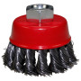 Gezopfte Stahldraht-Topfbürste mit M14 Aufnahme
