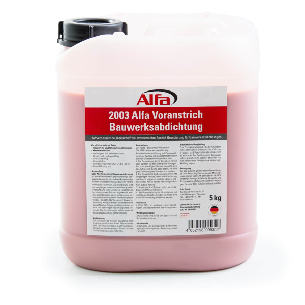 2003 Alfa Voranstrich Bauwerksabdichtung